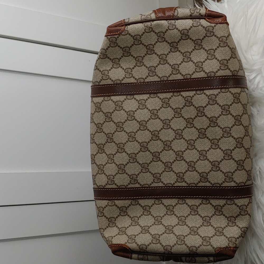 Authentic Vintage Gucci GG Monogram Supreme Boston Doctor Satchel Bag - Picture 7 of 10